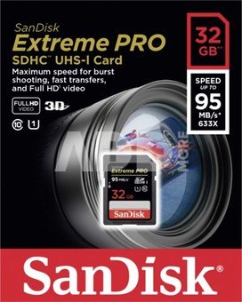 SanDisk Extreme Pro SDHC 32GB 95MB/s SDSDXPA-032G-X46
