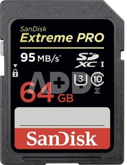 SanDisk Extreme Pro SDXC 64GB 95MB/s SDSDXPA-064G-X46