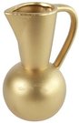 Dekoracija Ąsotis keramikinis 17x14x24 cm aukso spalvos PTMD 95968
