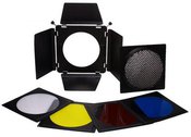 Falcon Eyes Barndoor Set, Honeycomb Grid and Filters SFA-BHC