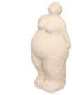 Figūrėlė Stovinti moteris keramikinė kreminė 12x14x34 cm Giftdecor 94247