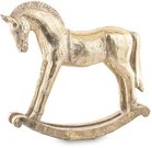 Figūrėlė Supamas arkliukas aukso sp. polirezin. 19x19x5 cm 147485 KLD