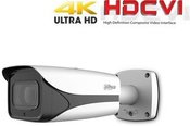 HD-CVI kamera cilindrinė 4K 8MP 3840×2160 STARLIGHT su IR iki 100m. 3.7-11mm. WDR, IP67