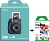 Momentinis fotoaparatas instax mini 11 Charcoal Gray+instax mini glossy (10pl)
