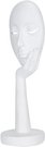 Skulptūra Kaukė delne baltos sp. 11.5x11.5x37 cm HR-V019