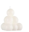 Žvakė balta Burbuliukai 7,5x7,5x7 cm Polar 626818