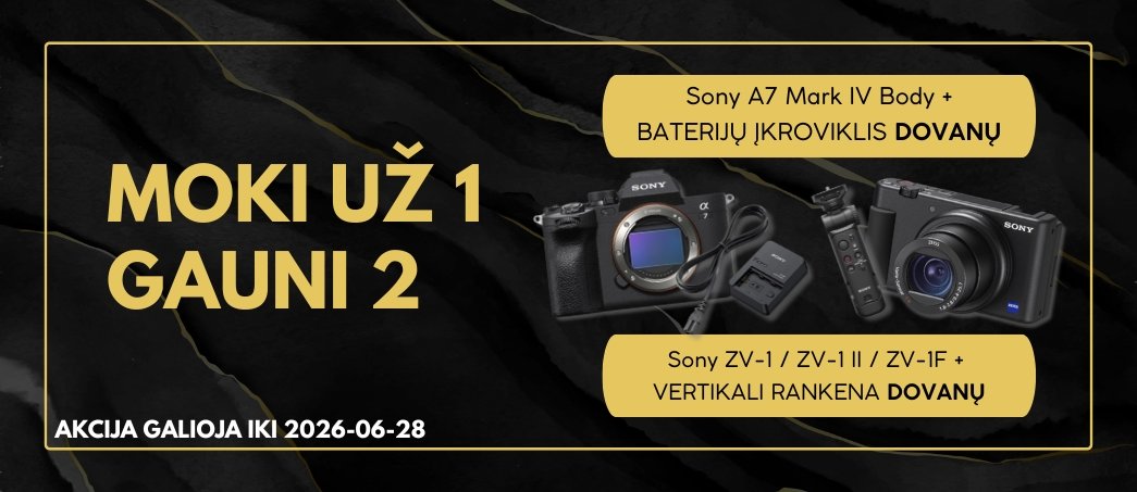 Sony akcija: MOKI UŽ 1, GAUNI 2 🎁