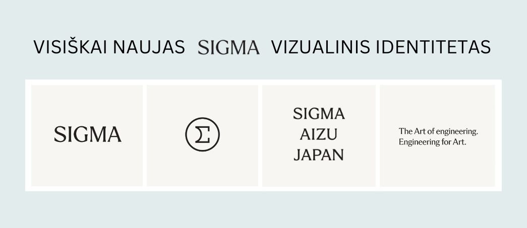 Visiškai naujas „Sigma“ vizualinis identitetas