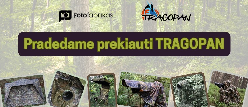 Pradedame prekiauti TRAGOPAN – kamufliažine įranga gamtos fotografavimui!