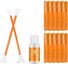 10Pcs Double-Headed Cleaning Stick + 20ML Cleaning Solution, CMOS APS-C Frame 16mm Cleaning Cloth Sticks Set