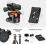 32mm Metal Tripod Ball Head 360 Degree Rotating Panoramic with 1/4 inch Quick Release Plate