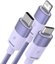 3in1 USB cable Baseus StarSpeed Series, USB-C + Micro + Lightning 3,5A, 1.2m (Purple)
