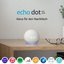 Amazon Echo Dot with clock (4th Gen) glacier white (B7W644)