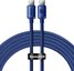 Baseus Crystal Shine cable USB-C to USB-C, 100W, 1.2m (blue)