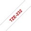 Brother labelling tape TZE-232 white/red 12 mm