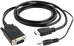Cablexpert HDMI to VGA and Audio Adapter Cable, Single Port, 1.8m, Black