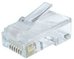 Cablexpert Modular plug (adapter) 8P8C for solid CAT6 LAN cable, 10 pcs per bag