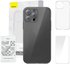 Case Baseus Crystal Series for iPhone 12 Pro (clear) + tempered glass + cleaning kit