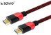 Elmak Cable HDMI-HDMI v2.0, OFC, copper, 3D, gaming, PC, red-black, braid, 4K, 3.0m SAVIO GCL-04