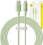 Fast Charging cable Baseus USB to USB-C Habitat Series 2m 100W (green)