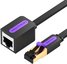 Flat Network Cable Extension Category 7 Vention ICBBD 0.5m Black