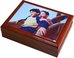 Prisiminimų dėžutė su nuotrauka (23x18cm., ruda)