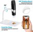K&F WiFi and USB Digital Microscope, 1000X Zoom, 1080P Full HD, with Height Adjustable Stand, Mini M