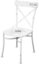 Kėdė metalinė balta 88,5x52x45 cm 104317