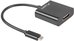 Lanberg Adapter USB CM - HDMI F 15cm black