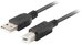 Lanberg Cable USB-A(M)-USB-B(M) 2.0 CA-USBA-15CU-0030-BK 3m