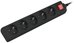 Lanberg Power strip 1.5m, black, 5 sockets, with switch, cable made of solid copper
