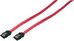S-ATA Cable, 2x male, red, 0.75m