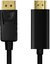 LogiLink DisplayPort cable 1.2 to HDMI 1.4, black, 1m