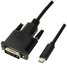 LogiLink USB-C to DVI cable 3m