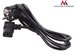 Maclean Power cable angled 3 pin plug 3M MCTV EU-803