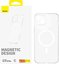 Magnetic Phone Case for iP 14 Plus Baseus OS-Lucent Series (Clear)