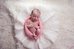 Newborn Round Undergarment Merino Wool Floral White 60 cm
