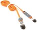 Platinet cable USB - microUSB/Lightning 1m, orange (42873)
