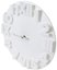 Platinet wall clock Modern, white (42986)