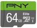 PNY MicroSDXC Elite 64GB P-SDUX64U185GW-GE