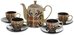 Rinkinys keramikinis Arbatinukas ir puodeliai YM1302