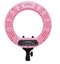 Caruba Round Vlogger 12 inch LED set met tas   Pink  (MENZ)