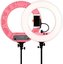 Caruba Round Vlogger 18 inch LED set Economy met tas   Pink