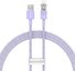 Rychlonabíjecí kabel Baseus USB-A na Lightning Explorer Series 1 m 2,4 A (fialový)
