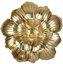 Sienos dekoracija gėlė metalinė H:50 W:51 D:11 cm aukso spalvos MWA879 išp.