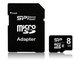 SILICON POWER 8GB, MICRO SDHC, CLASS 4 WITH SD ADAPTER