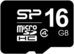 Silicon Power карта памяти microSDHC 16GB Class 4 + USB считыватель