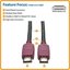 Tripp Lite HDMI Cable with Ethernet P569-015-CERT Burgundy, HDMI to HDMI, 4.57 m