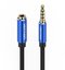 TRRS 3.5mm Male to 3.5mm Female Audio Extender 1m Vention BHCLF Blue