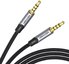 TRRS 3.5mm Male to Male Aux Cable 0.5m Vention BAQHD Gray